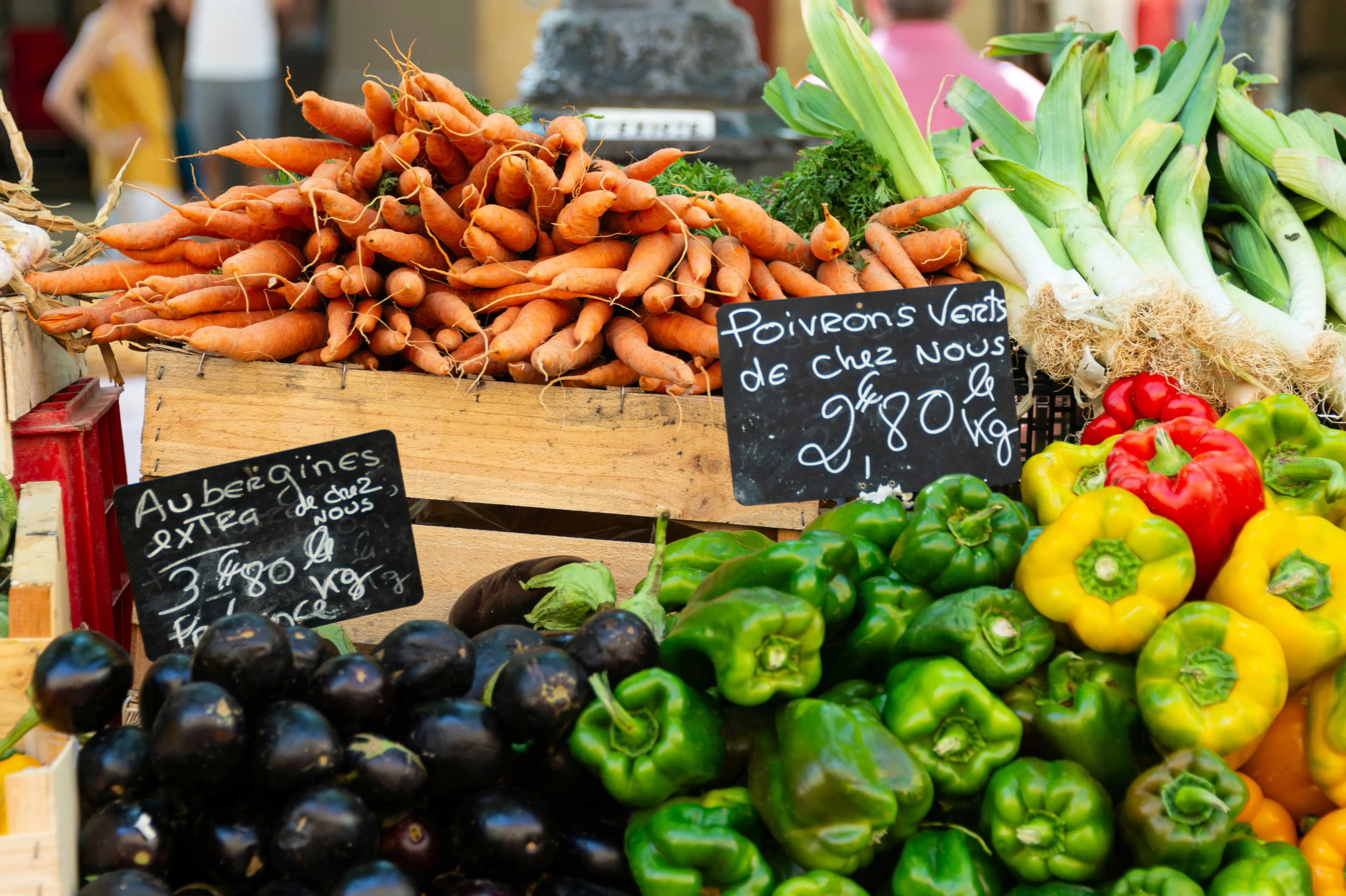 Gemüsestand auf dem Markt